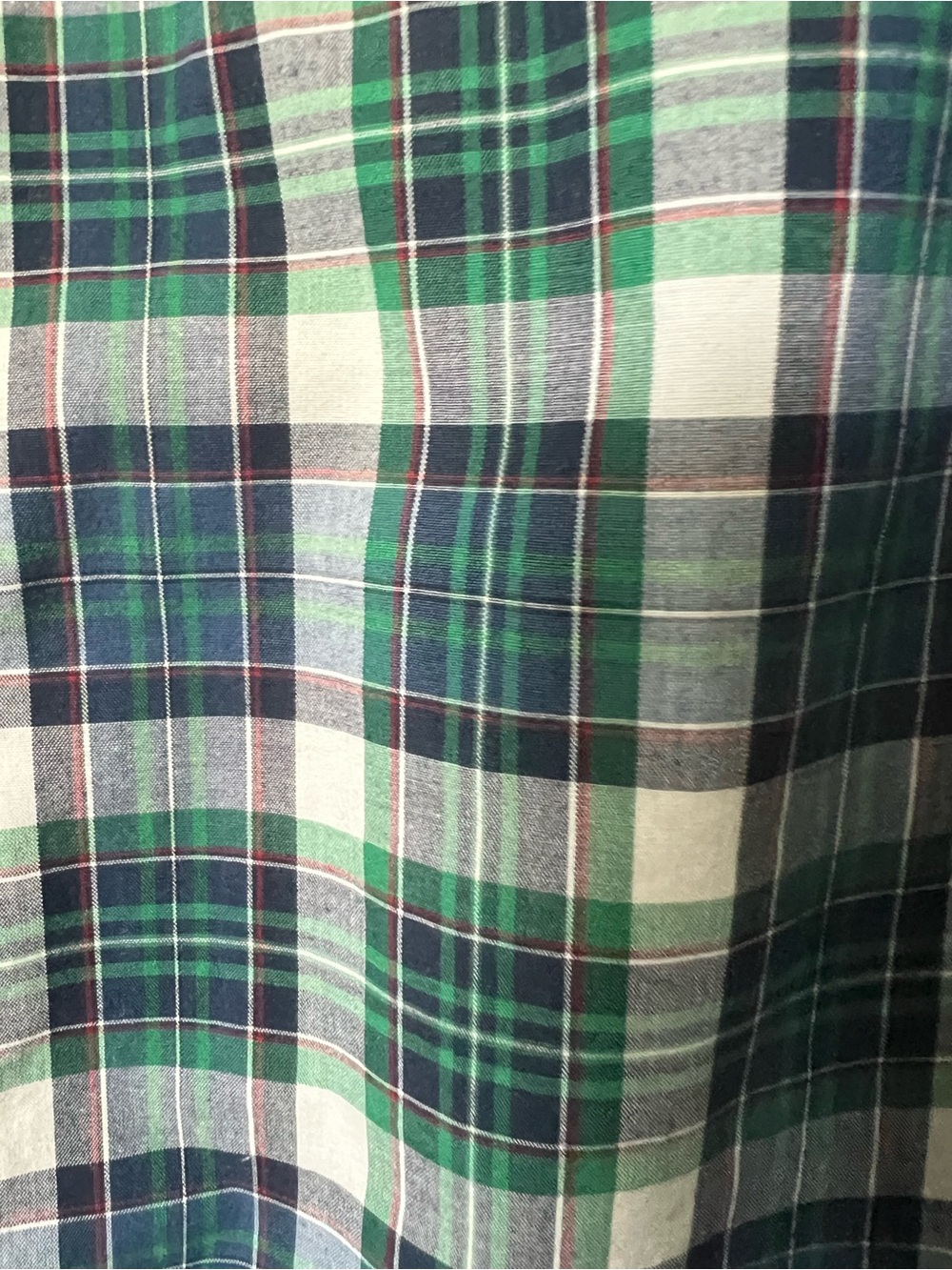 GAP Green & Navy Plaid Button-Front Shirt Jacket - Picture 5 of 6